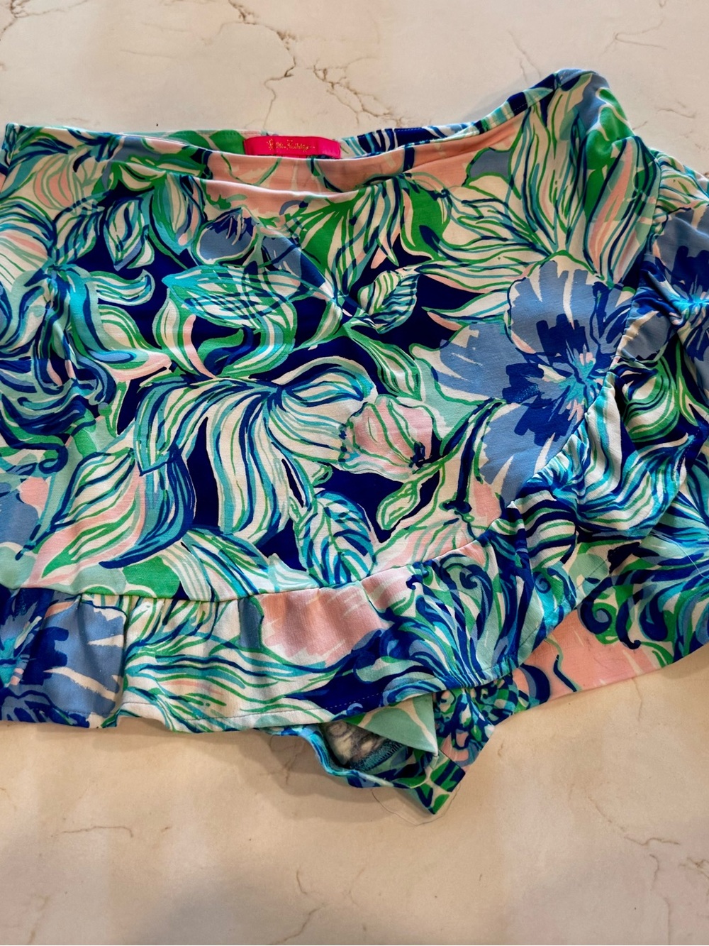 Lilly Pulitzer Flora Ruffled Skort in Lavender Blue Size 10 great condition - Picture 2 of 10